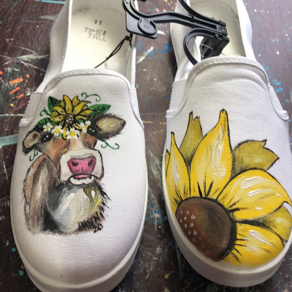 Hand painted shoes